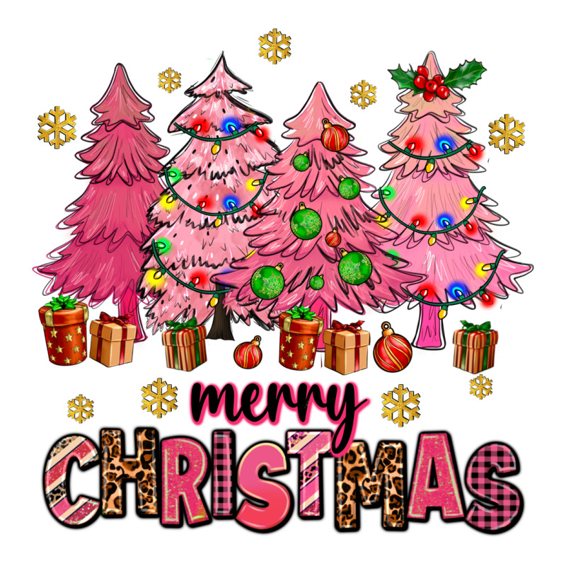 Pink Christmas Trees Heavyweight Hoodie by AdoDesignShop | Teevron