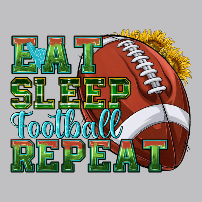 Eat Sleep Football Repeat Long Sleeve Tee by texasbilliewilder | Teevron