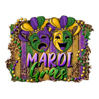 mardi gras mask with leopard background | Teevron