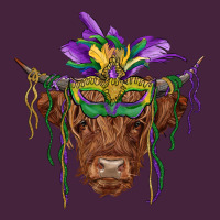 Mardi Gras Mask Highland Cow Classic Tee | Teevron