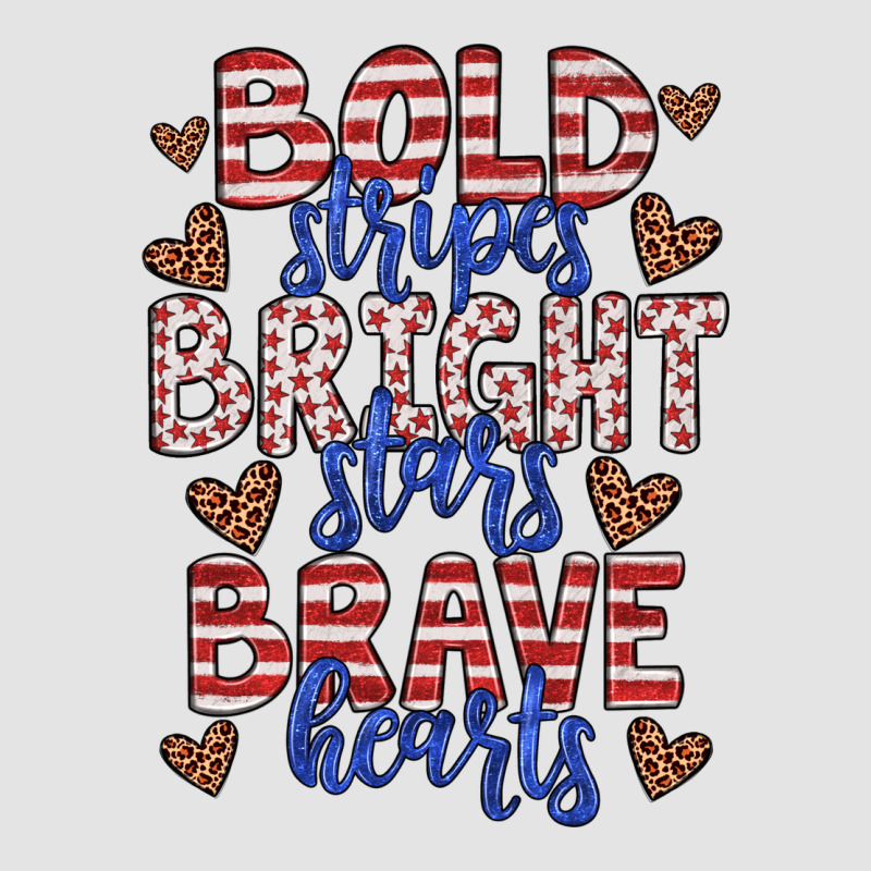 Bold Stripes Bright Stars Brave Hearts Premium Sweatshirt by JahusDesignShop | Teevron