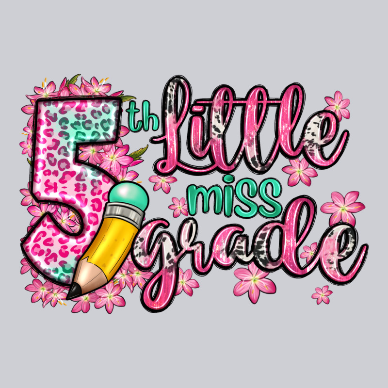 Little Miss 5th Grade Classic Tee by Zillion Design Studio | Teevron