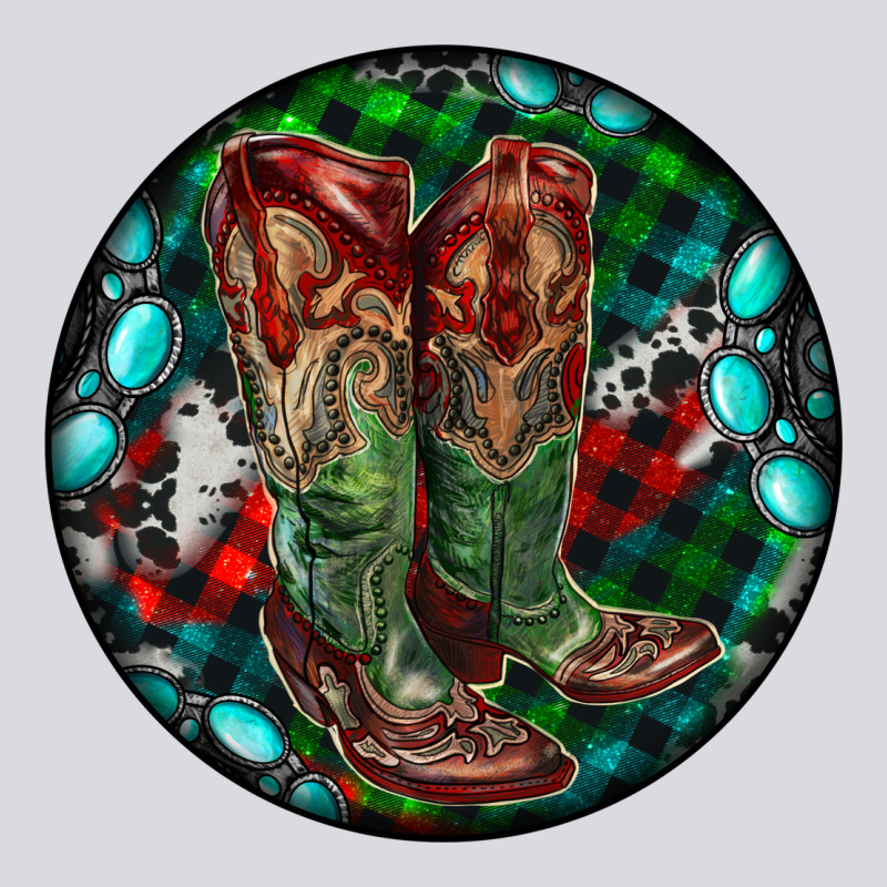 Christmas Cowboy Boots Zipper Hoodie by RanaPortraitStore | Teevron