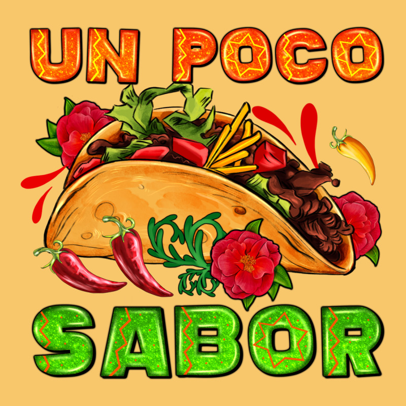 Un Poco Sabor With Taco And Pepper Vintage Hoodie by AdoDesignShop | Teevron