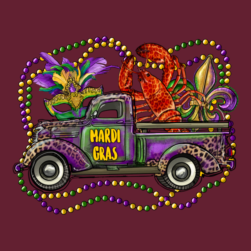 Mardi Gras Truck With Mask Fleur De Lis And Crawfish Classic Tee by RanaPortraitStore | Teevron