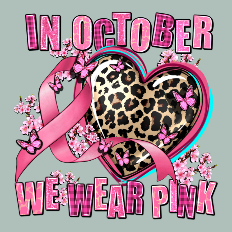 Western Leopard  In October We Wear Pink Heart Heavyweight Hoodie by AdoDesignShop | Teevron