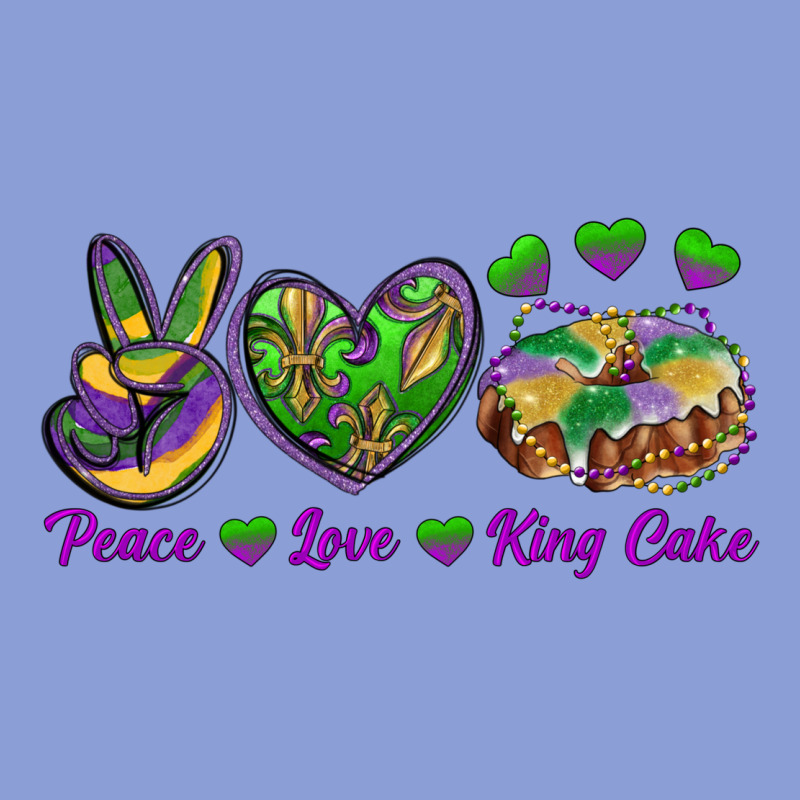Peace Love King Cake Long Sleeve Tee by RanaPortraitStore | Teevron