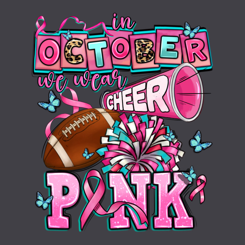 In October We Wear Cheer Pink Football Heavyweight Hoodie by AdoDesignShop | Teevron