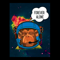 Forever Alone, Monkey, Space, Monkey At Space, Urban Heavy Tee | Teevron