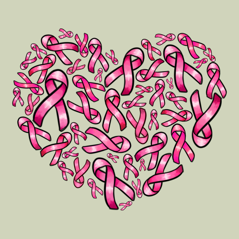 Breast Cancer Ribbon Heart Heavyweight Hoodie by AdoDesignShop | Teevron