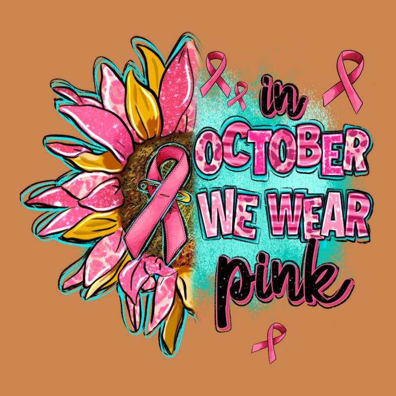 Sunflower In October We Wear Pink Heavyweight Hoodie by AdoDesignShop | Teevron
