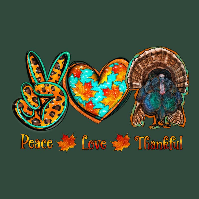 Peace Love Thankful Zipper Hoodie by RanaPortraitStore | Teevron