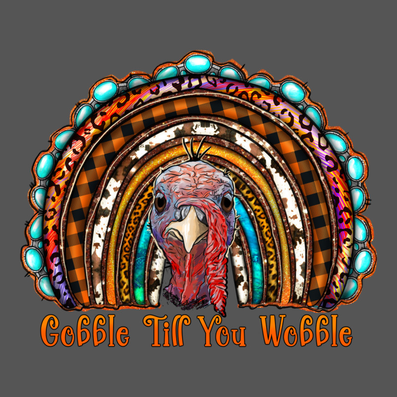 Gobble Till You Wobble Thanksgiving Rainbow Zipper Hoodie by RanaPortraitStore | Teevron
