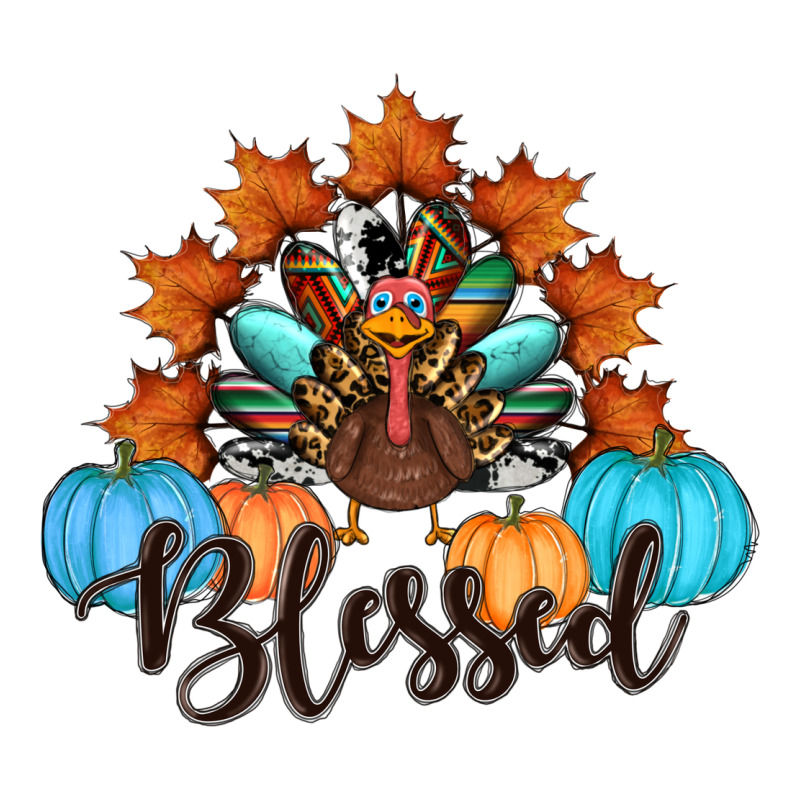 Thanksgiving Turkey Pumpkin Blessed Zipper Hoodie by RanaPortraitStore | Teevron