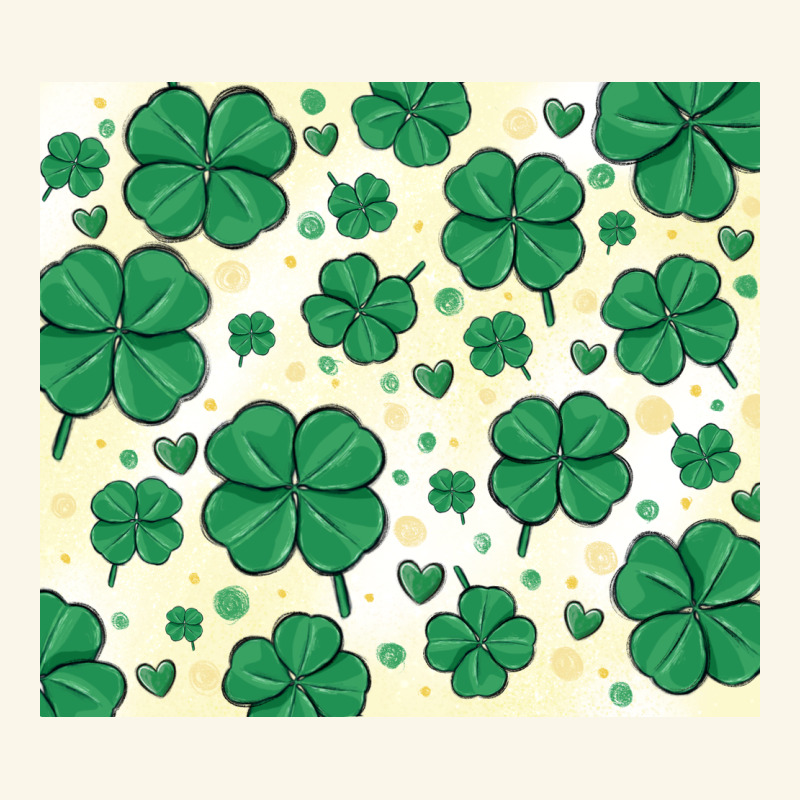 St Patrick Clover Premium Hoodie by MaliasSmallBusiness | Teevron