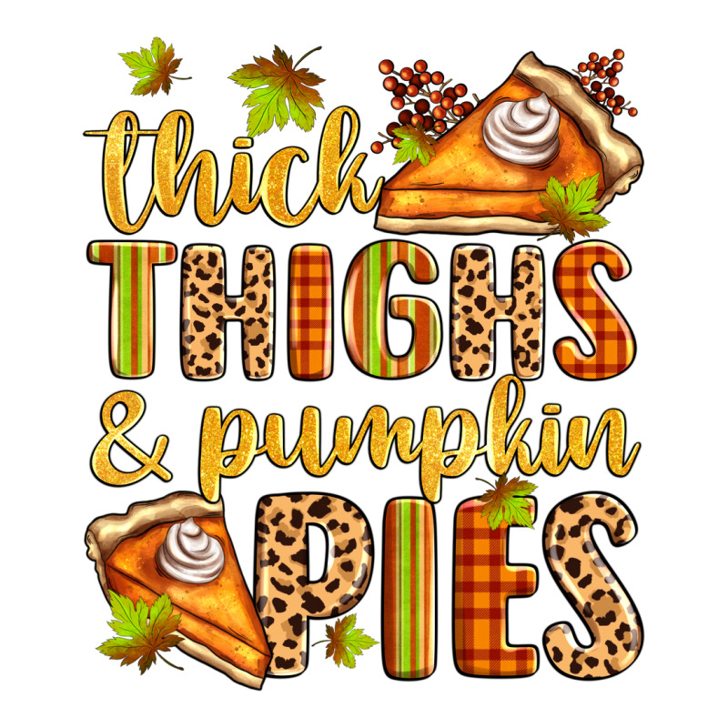 Thick Thighs And Pumpkin Pies Zipper Hoodie by Zillion Design Studio | Teevron