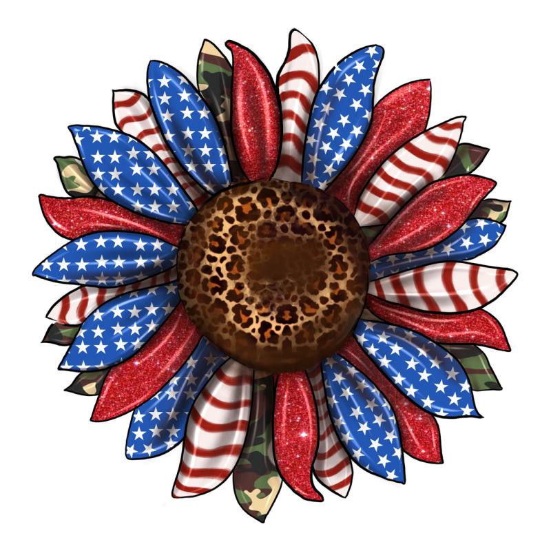 Usa Flag Camouflage Sunflower Premium Sweatshirt by JahusDesignShop | Teevron