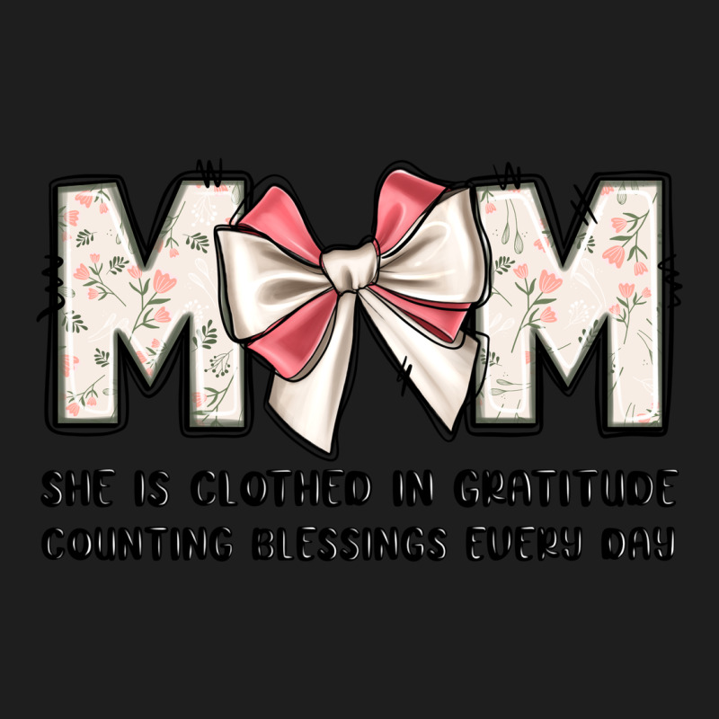 Mom She Is Clothed In Gratitude Counting Blessings Heavyweight Hoodie by JahusDesignShop | Teevron