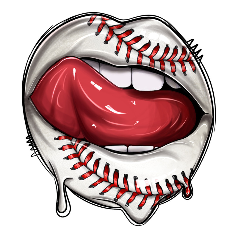 Sports Lips Baseball Long Sleeve Tee by texasbilliewilder | Teevron