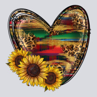 Western Sunflowers Heart Zipper Hoodie | Teevron