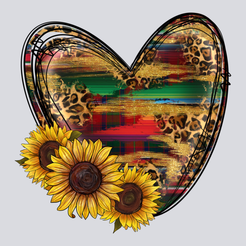 Western Sunflowers Heart Zipper Hoodie by RanaPortraitStore | Teevron
