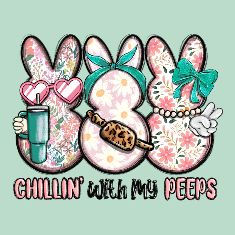 Easter Chilling With My Peeps Bunny Premium Hoodie by MaliasSmallBusiness | Teevron