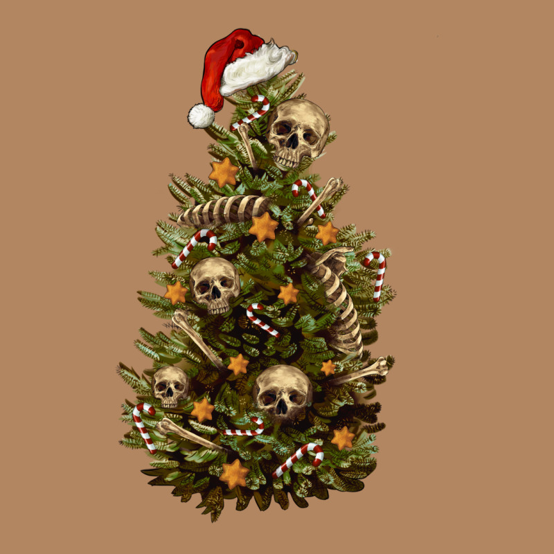 Skeleton Merry Christmas Tree Long Sleeve Tee by RanaPortraitStore | Teevron