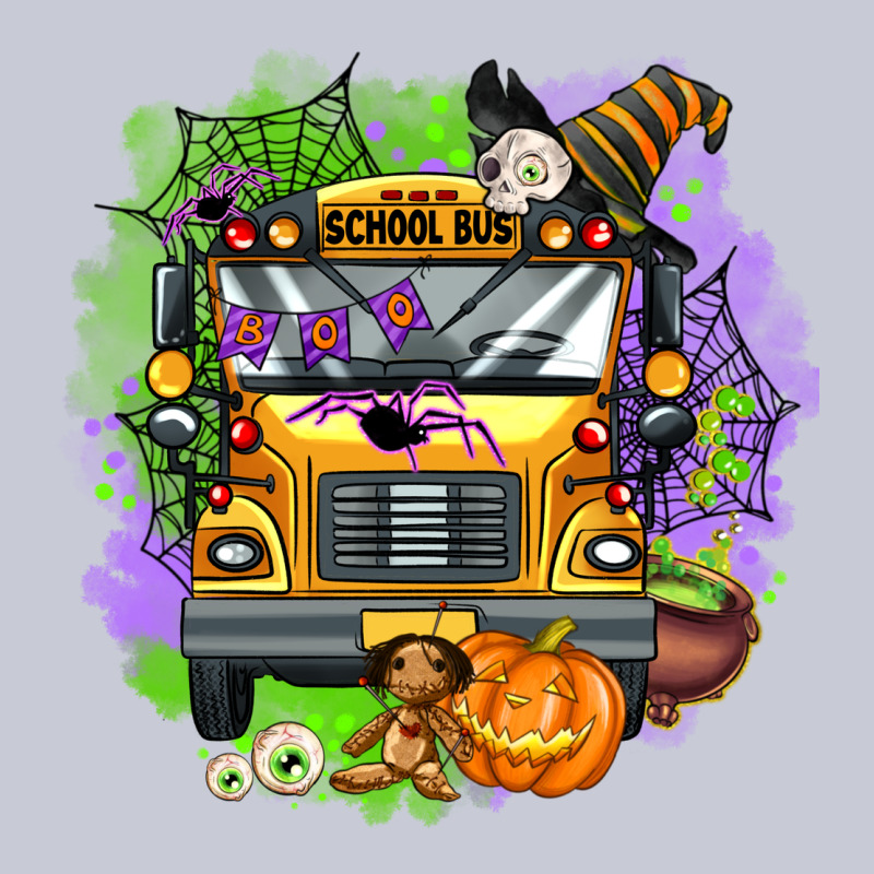 Halloween School Bus Heavyweight Hoodie by AdoDesignShop | Teevron