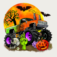Halloween Monster Truck Zipper Hoodie | Teevron