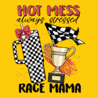 Hot Mess Always Stressed Race Mama Premium Hoodie | Teevron