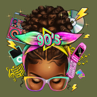90s Afro Messy Bun Long Sleeve Tee | Teevron