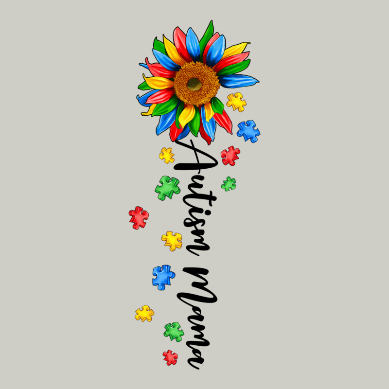 Autism Mama Sunflower Black Heavyweight Hoodie by JahusDesignShop | Teevron