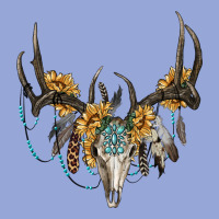 Boho Deer Skull Sunflowers And Gemstone Classic Tee | Teevron