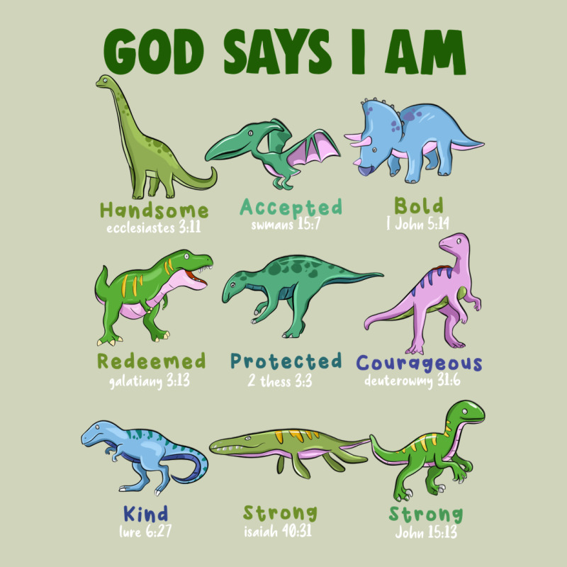 God Says I Am Dinosaurs Heavyweight Hoodie by JahusDesignShop | Teevron
