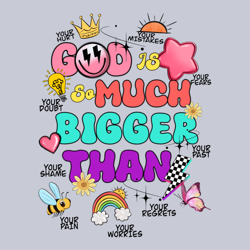 God Is Bigger Design Heavyweight Hoodie by JahusDesignShop | Teevron