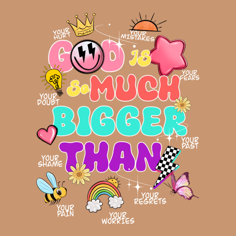 God Is Bigger Design Heavyweight Hoodie by JahusDesignShop | Teevron