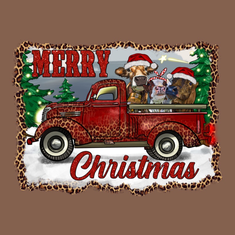 Christmas Truck With Cows Zipper Hoodie by RanaPortraitStore | Teevron