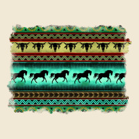 Turquoise Aztec Bullskull And Horse Ladies Tee | Teevron