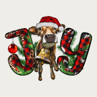 Christmas Joy With Heifer Zipper Hoodie | Teevron