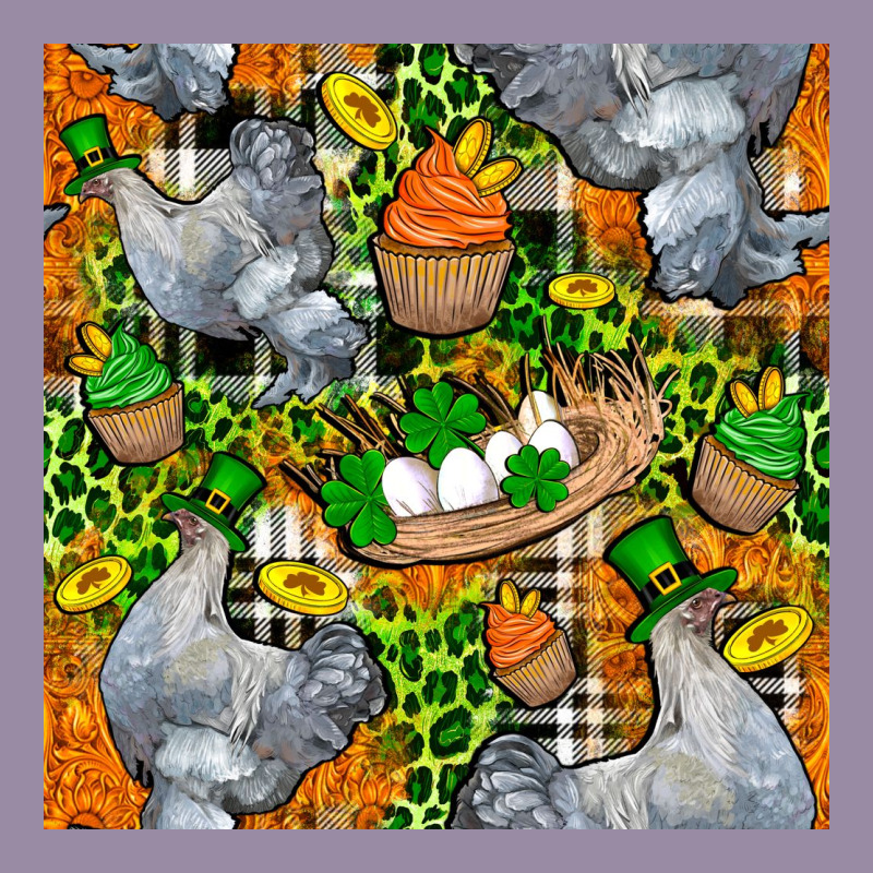 St. Patricks Chicken With Cupcake Leopard Classic Tee by FaDigitalArtStudio | Teevron