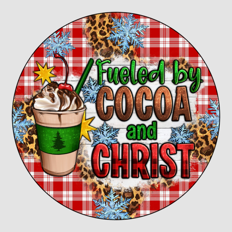 Christmas Fueled By Cocoa And Christ Ornament Premium Sweatshirt by Artiststas | Teevron