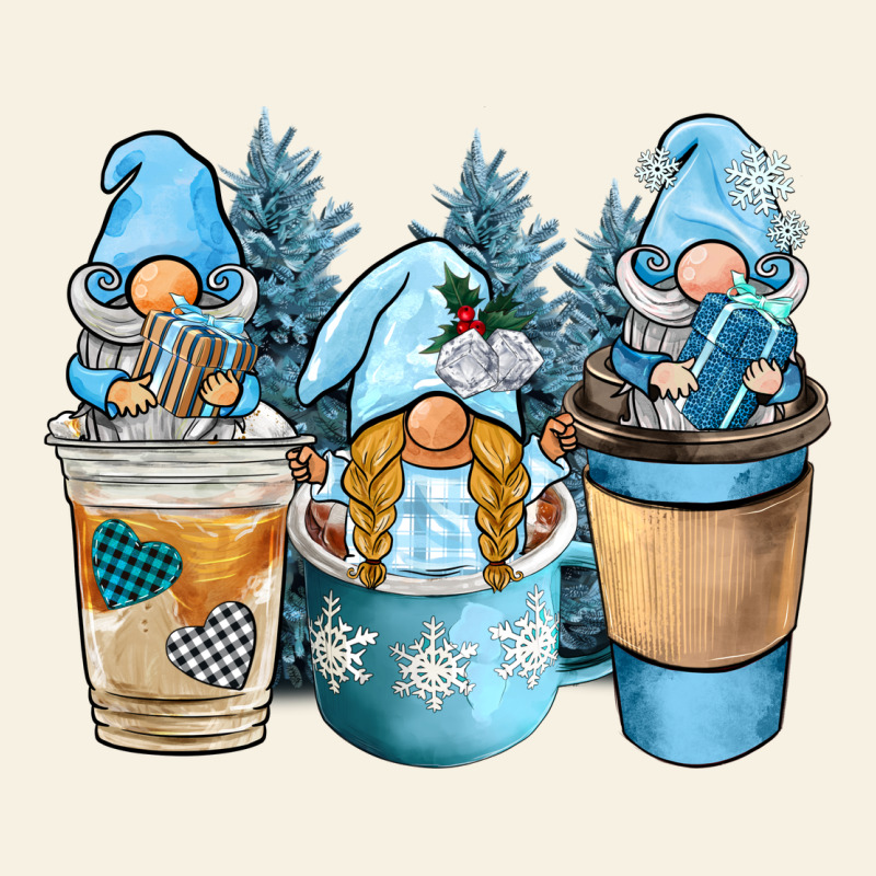 Winter Coffee Gnome Vintage Tee by BarkalooDesign | Teevron