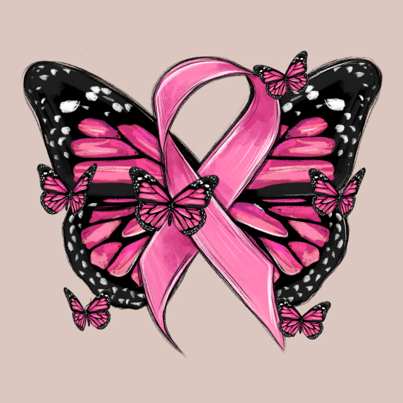 Breast Cancer Ribbon  Butterfly Premium Hoodie by MaliasSmallBusiness | Teevron