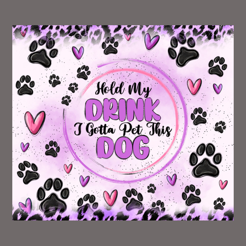 Hold My Drink I Gotta Pet This Dog Urban Hoodie by MaliasSmallBusiness | Teevron