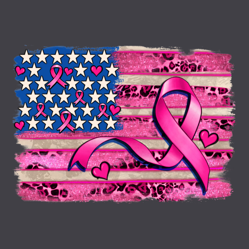 American Flag And  Cancer Ribbon Pattern Heavyweight Hoodie by AdoDesignShop | Teevron