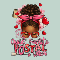 Cupid's Favorite Postal Worker Afro Messy Bun Zipper Hoodie | Teevron