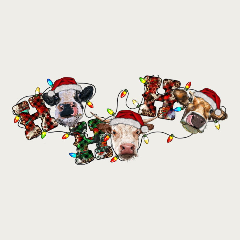 Hohoho Christmas Cows Zipper Hoodie by RanaPortraitStore | Teevron