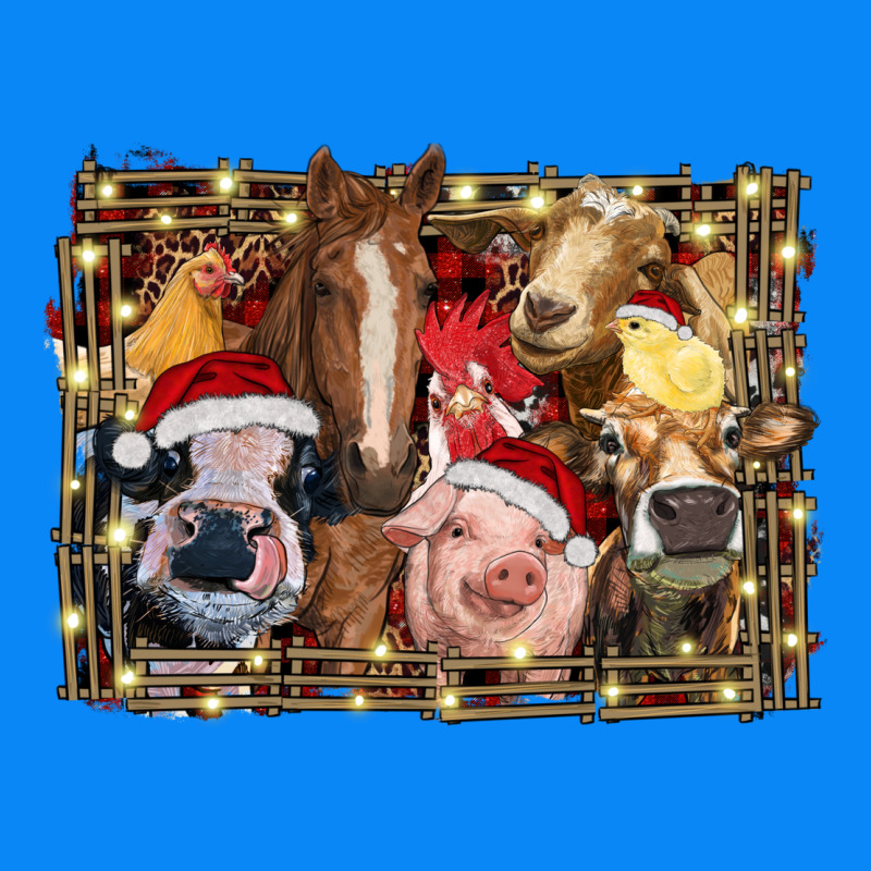 Christmas Farm Animals Zipper Hoodie by RanaPortraitStore | Teevron