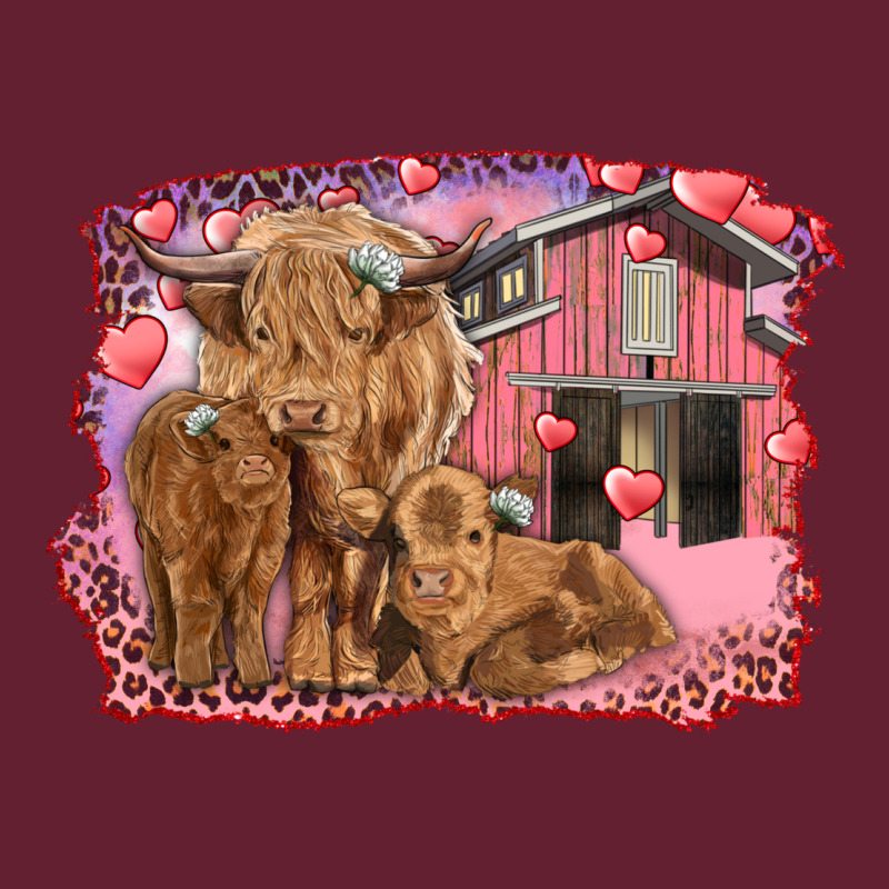 Valentine's Day Mama Cow And Baby Cows Classic Tee by RanaPortraitStore | Teevron