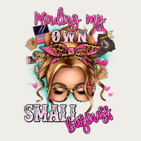 Minding My Own Small Business Blonde Messy Bun Zipper Hoodie | Teevron
